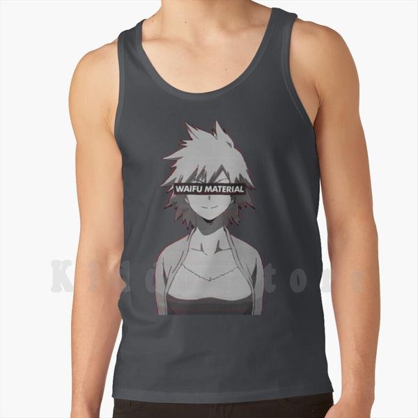

tank vest sleeveless mitsuki bakugo mother real waifu mature milf boku no hero, White;black