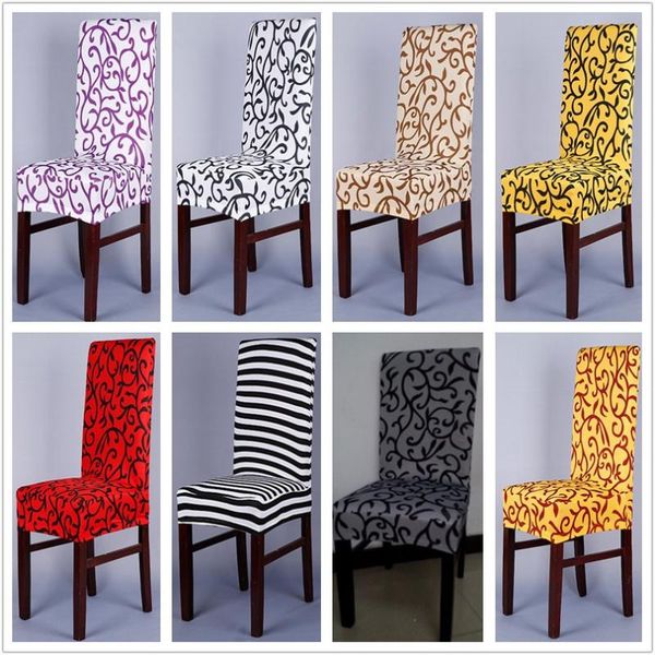 

chair covers 1 piece sure fit soft stretch spandex pattern for kitchen short dining cover purple grey 49