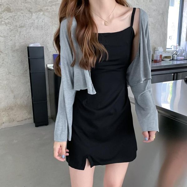

women's knits & tees early spring with skirt cardigan jacket women 2021summer shawl outer match sun protection sweater thin, White