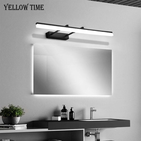 

40 50 60 70 80 100cm wall lamps modern led wall light for living room bedroom dining room bathroom light black&gold&silver body