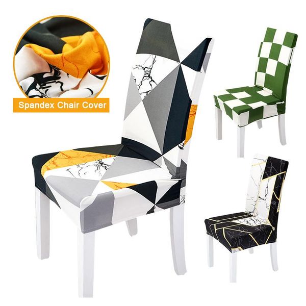 

chair covers spandex floral printed cover stretch elastic dining seat for banquet wedding anti-dirty removable housse de chaise