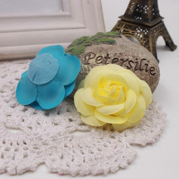 

10pcs/lot rose handmade artificial flowers head for wedding decoration home diy wreath scrapbooking fake flower cra qylzgz