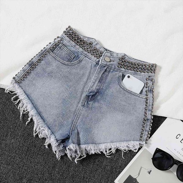 

mujer light blue white women short high waist washed denim wide leg womens loose irregular jeans d321, White;black