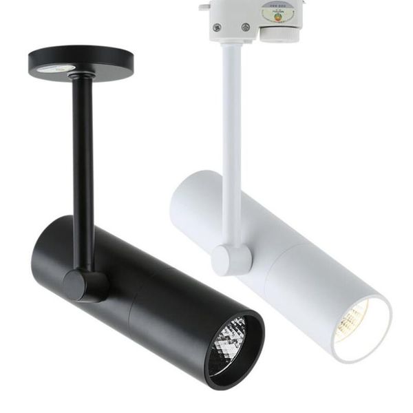 

track lights dimmable 9w 12w 15w 18w led light cob lamp spot rail ceiling spotlights kitchen shop store lighting