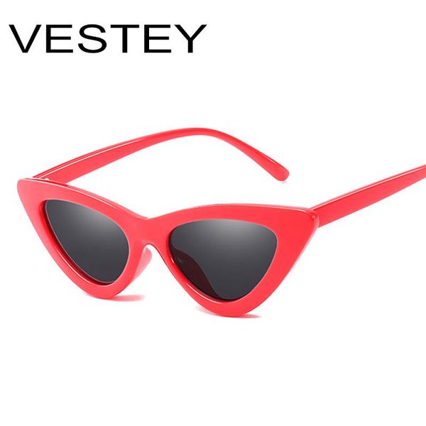 

sunglasses cat eye women small triangle eyeglasses vintage stylish 2021 fashion sun glasses female uv400 oculos, White;black