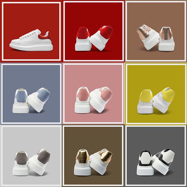 

platform mens shoes women luxurys designers black pink grey red suede white leather rainbow lovers increase sports sneaker fashion shoes
