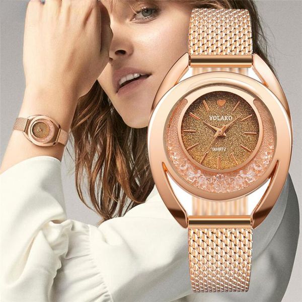 Principais relógios de lazer Top Brand Feminino Casual Quartz Banda de couro Strap relógio Analógico pulseira feminino Luxo