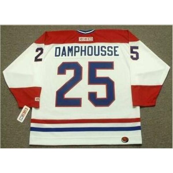 

goodjob men youth women vintage #25 vincent damphousse montreal canadiens 1993 ccm hockey jersey size s-5xl or custom any name or number, Black