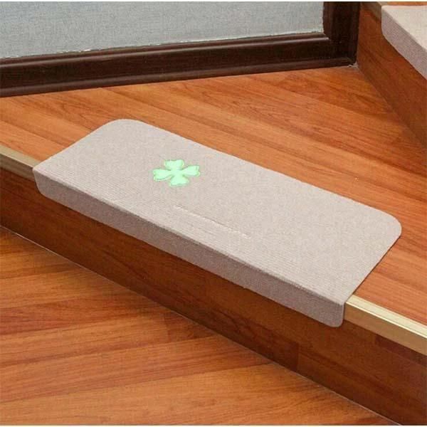 

carpets luminous embroidery floor rug carpet for stairway anti-slip stair mats self-adhesive step foot pad entrance mat