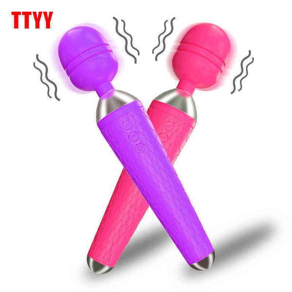 NXY Sex Vibratoren von Vibrator Toys for Women G Spot Massage Mächtige magische Klitoris Stimulator Vibrierende Dildo weibliche Produkte 1207