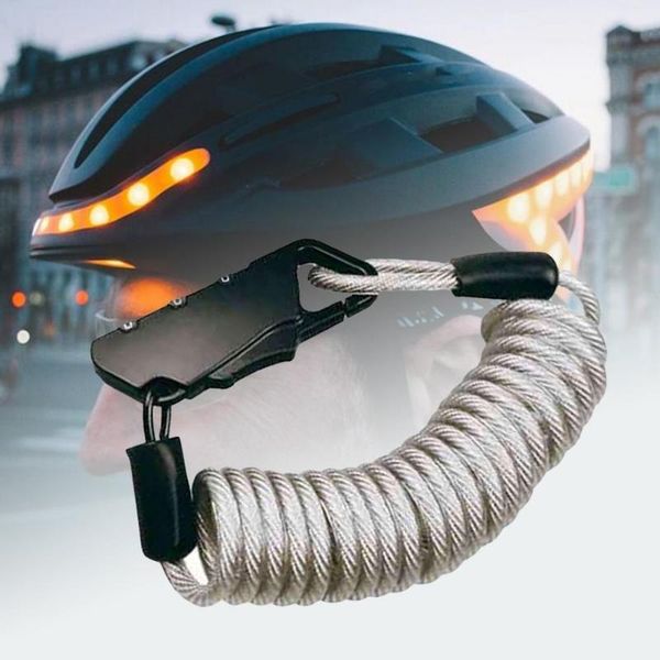 

bike locks 80%anti-theft portable bicycle helmet code password lock for