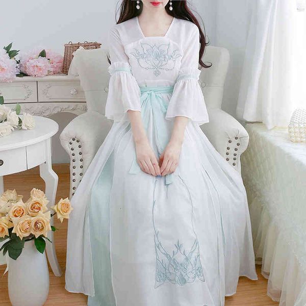 

casual dresses fashion women hanfu chinese style embroidered 2nia, Black;gray