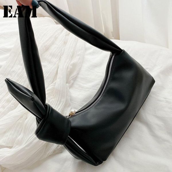 

shoulder bags [eam] women spring quality soft pu leather flap personality all-match crossbody bag fashion tide 2021 18a2072