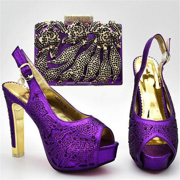 

dress shoes italian fashion pumps and rhinestone bag set for wedding party africa style woman on stock yf-25, Black