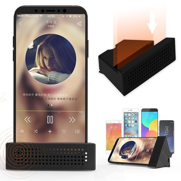 

portable sound phone holder stand universal phone holder audio speaker bracket stand for mobile phones dom668
