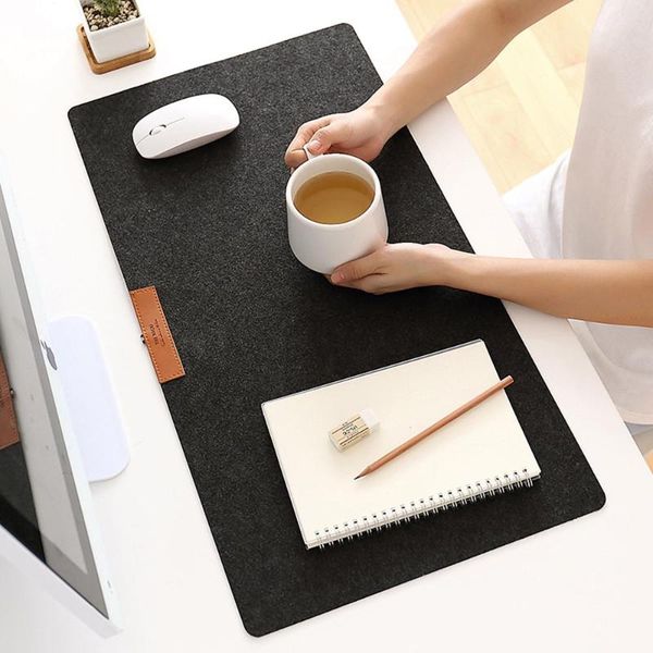 

mouse pads & wrist rests large office deskcomputer keyboard table tiger felt wool portable cushion desk pad game