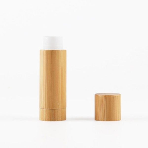 

1pc 5g bamboo empty lip gross container lipstick tube diy container lip tubes bamboo lipstick tube