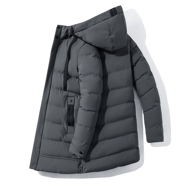 

men's parka jackets winter thicken coats with casual hood streetwear waterproof jacket hombre chaquettes m-5xl lsty, Black