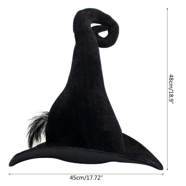

party hats m68e halloween witch wizard hat costume headgear devil cosplay props decoration accessories for adult