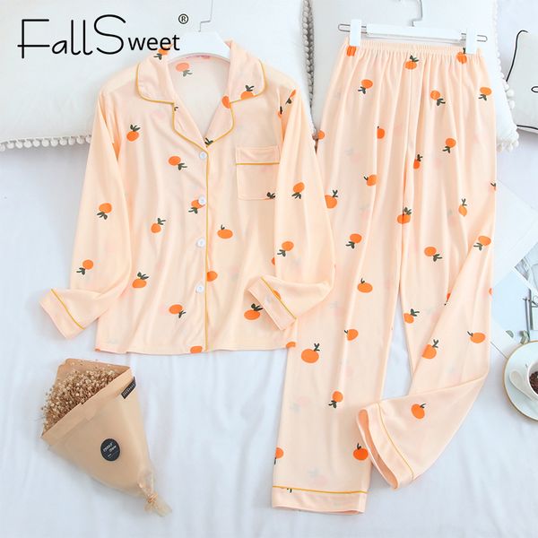

fallsweet cute pajamas set women lingerie loungewear long sleeve sleepwear  to xxl 210305, Black;red