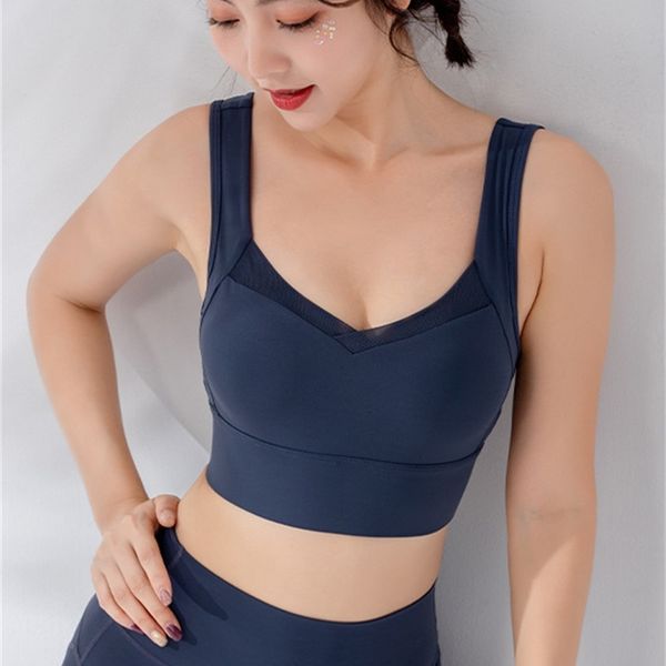 

yoga vt underwear women's beautiful back breasted sports fitns running with bra pad, Black;white