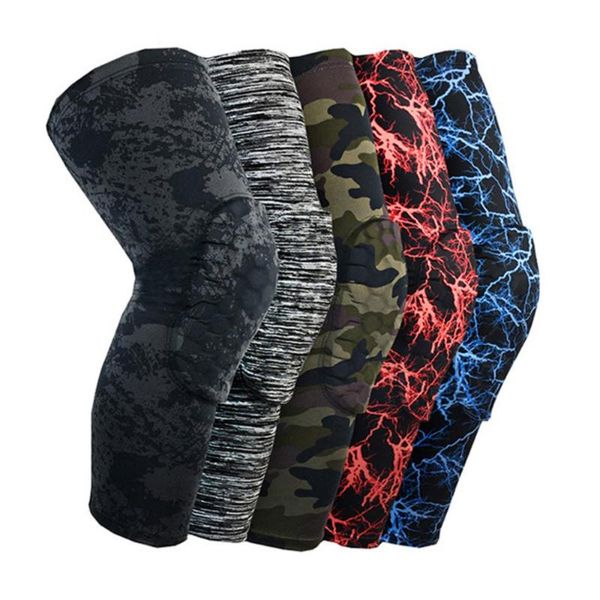 

elbow & knee pads 1pc sports sleeve polyester spandex anti bump breathable leg wrap warmer protector, Black;gray