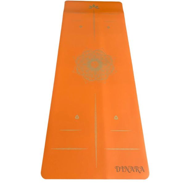 

yoga mats no slip mat private logo golden color printed pu natural rubber