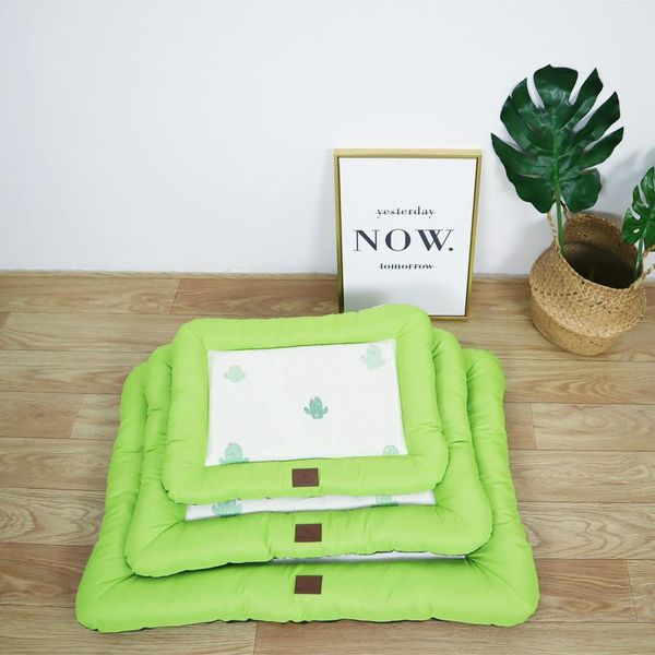 

kennels & pens pet cat bed dog cooling soft summer pad blanket mat cushion home portable washable rug keep warm