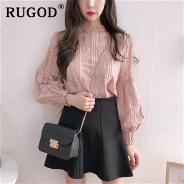 

women's blouses & shirts rugod transparent elegant solid women spring and summer sweet korean style casual modis blusas mujer, White