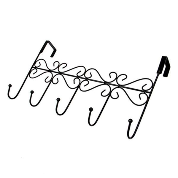 

robe hooks 5 door wardrobe coat rack hook strip wall mounted clothes black-dropship