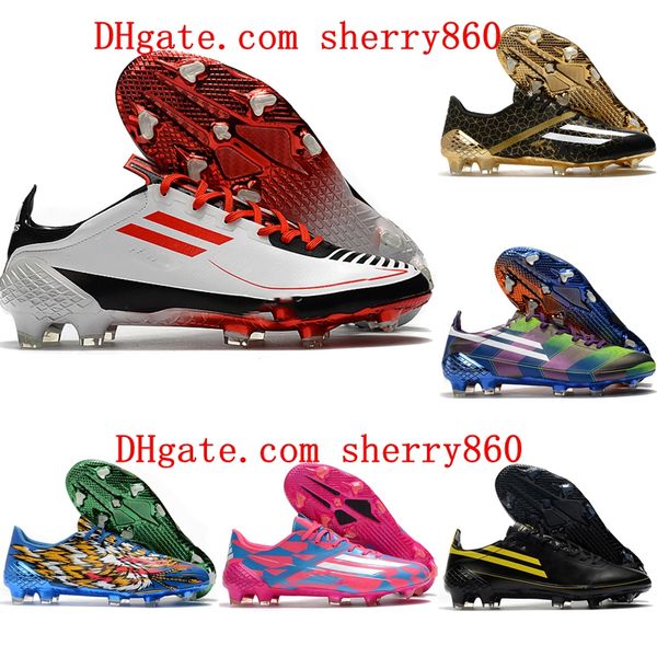 

2021 quality mens soccer shoes f50 ghosted adizero ht fg cleats football boots tacos de futbol trainers sports