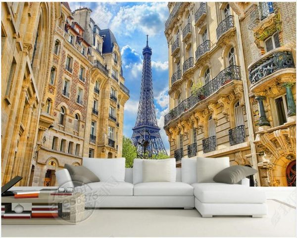 

wallpapers 3d wallpaper for walls in rolls city street view tower building custom mural home decor po bedroom on the wall