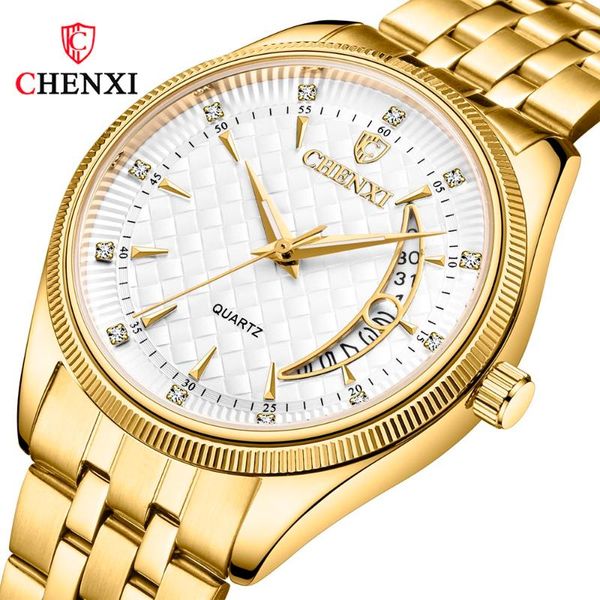 

wristwatches watch men chenxi water resistant analog wrist stainless steel sports casual reloj de hombre drop, Slivery;brown