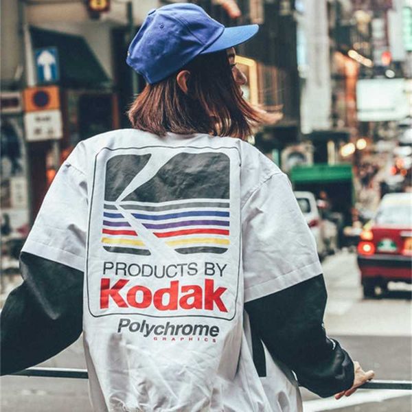 

fall- autumn new fashion varsity jacket motorcycle casual ma1 harajuku kodak men bomber jacket for men/women, Black;brown