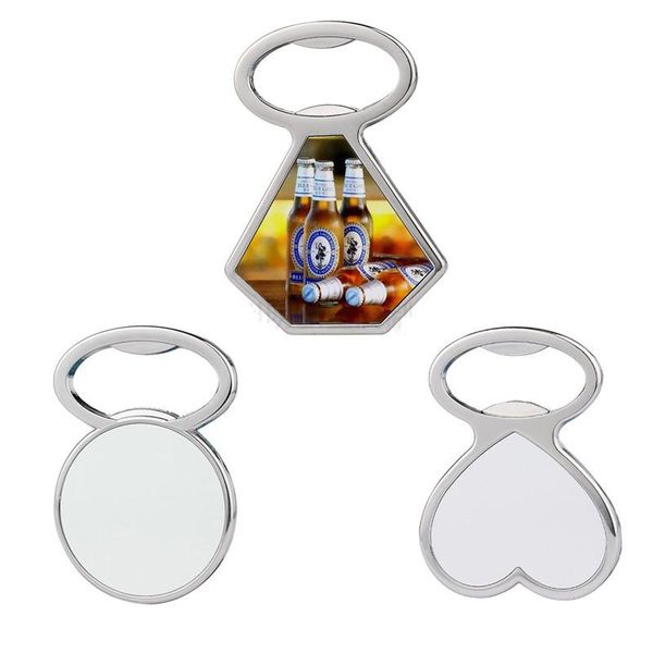 

heat transfer metal beer bottle opener fridge magnet sublimation blank diy corkscrew household kitchen tool 3 style ld61604