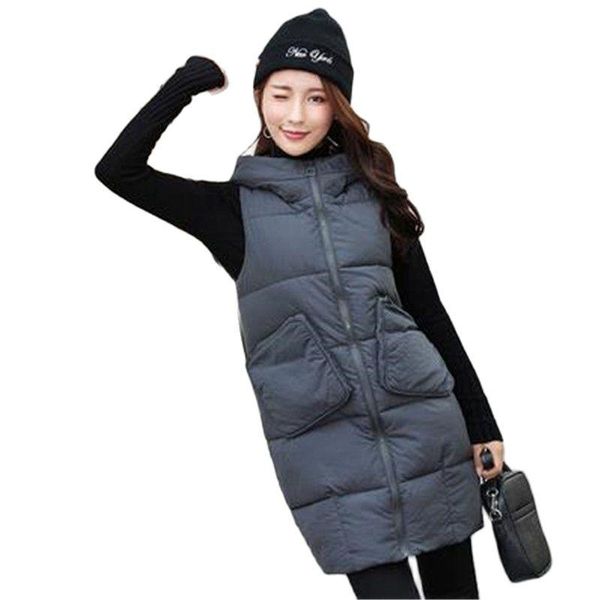 

woman vest winter vest women gilet femme long waistcoat women waistcoat gilet long femme waistcoats woman, Black;white