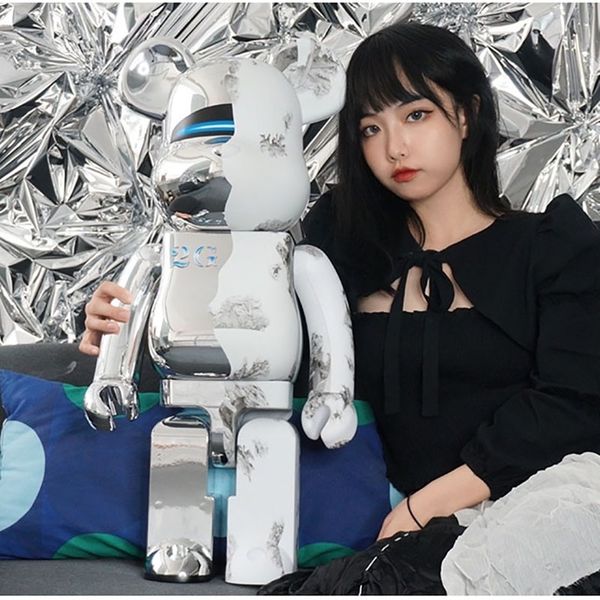 

bearbrick 1000% violence bear building block hand office living room large decoration fashion doll gift