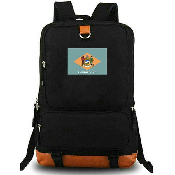 

backpack delaware diamond state flag schoolbag unity de province banner rucksack durable school bag lapday pack