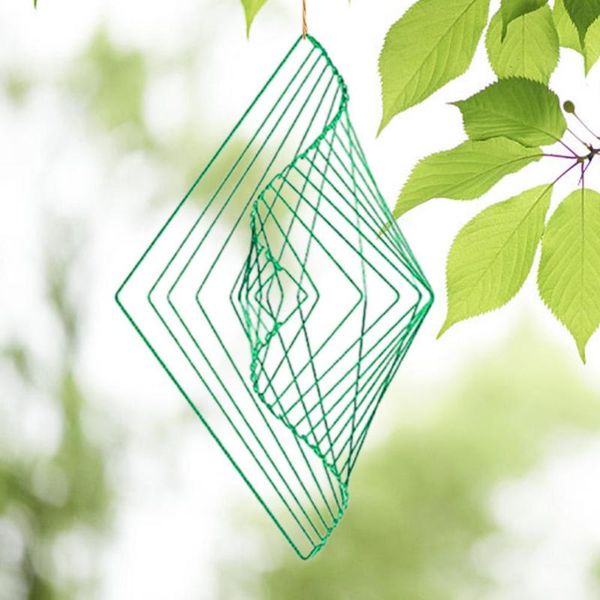 

decorative objects & figurines square wave kinetic pendant spinner metal art sculpture hanging ornaments rotating decompression handicraft t