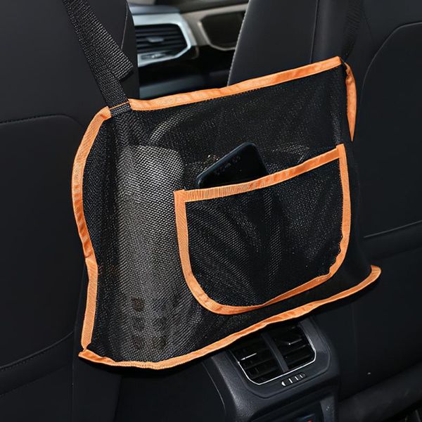

car organizer tioodre for purse storage pocke double side net pocket handbag holder seat back backseat large capacity bag