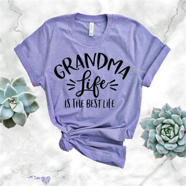 

grandma fashion summer letters print women tshirt cotton casual funny t shirt for lady girl tee hipster 5 colors drop ship, White