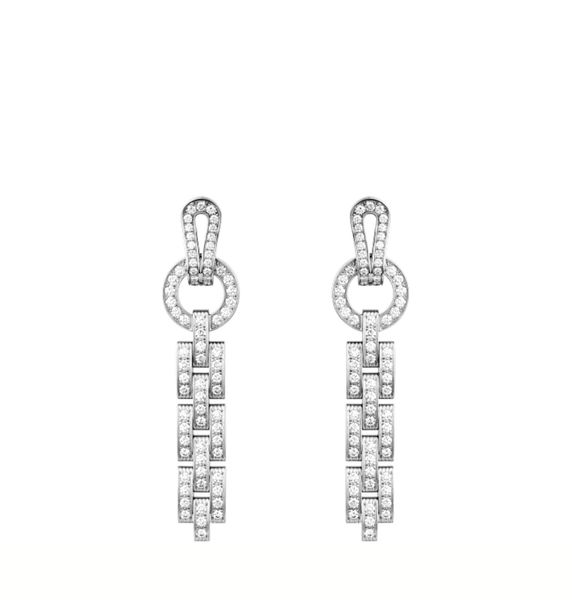 orecchino diamants legers Borchie di alta qualità marchio di lusso borchie dorate 18 carati per donna marcaﾠ design nuovo regalo di anniversario di diamanti di vendita orecchini in argento 925 5A