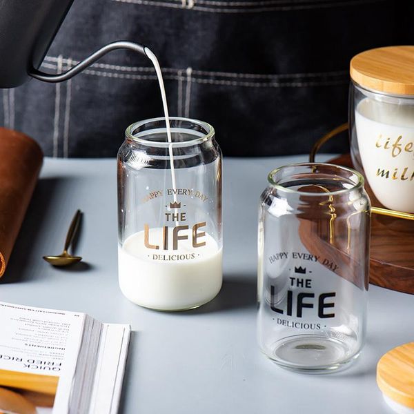 

new heat-resistant coffee mug drinks dessert beer breakfast cocktail milk crystal transparent glass cup couple gifts