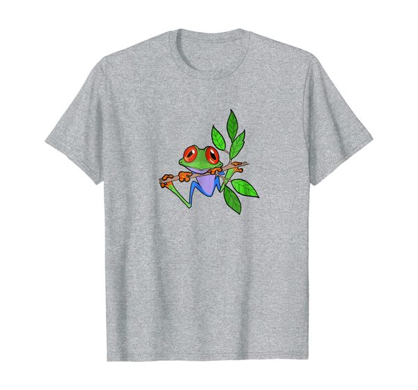 

Adorable Tree Frog Sitting On A Branch Original Art T-Shirt, Mainly pictures
