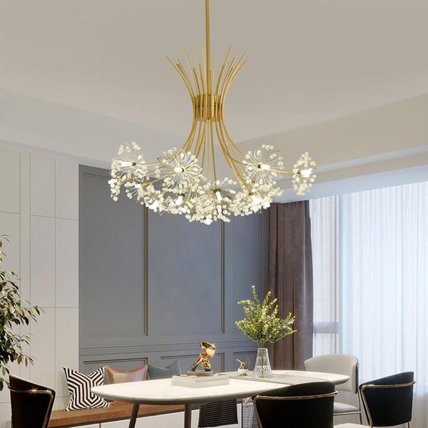 

chandeliers gold/black stainless steel crystal chandelier indoor lamps for living room restaurant bedroom lighting lampadari home