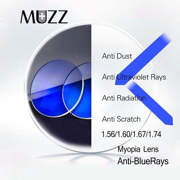 

sunglasses frames 1.56/1.60/1.67/1.74 index anti blue optical prescription lens aspheric myopia super-tough light lenses anti-radiation, Silver