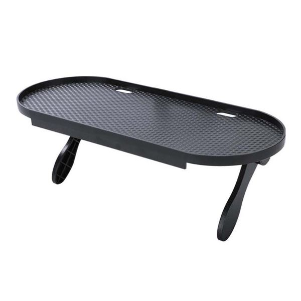 

hooks & rails storage rack abs computer shelf non slip home office with wire hole black mount organizer space saving adjustable tv scree