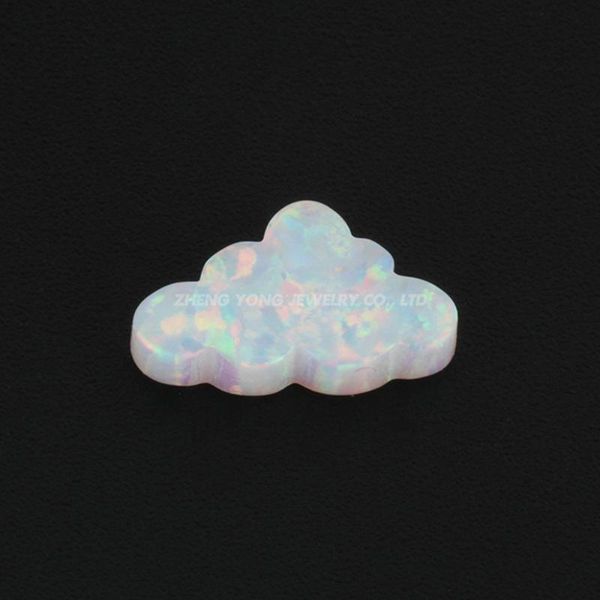 

other product 7.3x12mm opal synthetic white cloud stone for jewelry