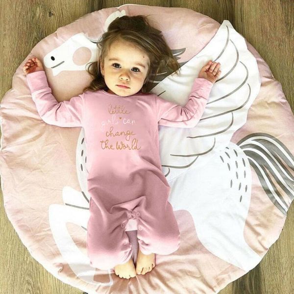 

jumpsuits christmas clothes toddler kid rompers baby boy girl letter long sleeve romper jumpsuit pajamas vetement enfant fille, Blue