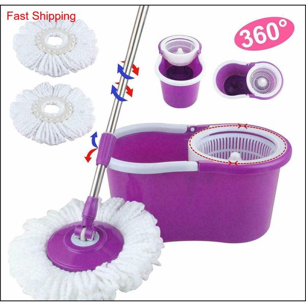 

360rotating head easy magic floor mop bucket 2x head mic jllmaa lottery2010